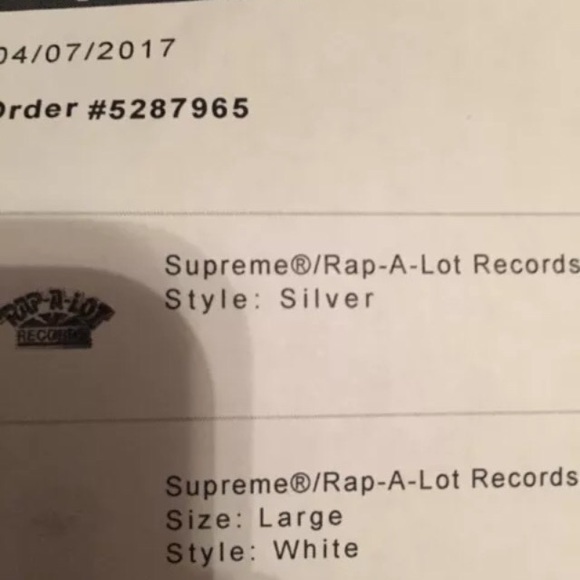 Supreme Rap A Lot Records Pin - Picture 3 of 3