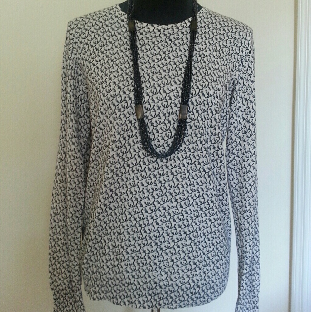 Ann Taylor Print Sweater