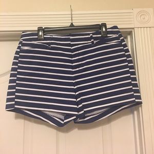 Navy and White Dressy Shorts