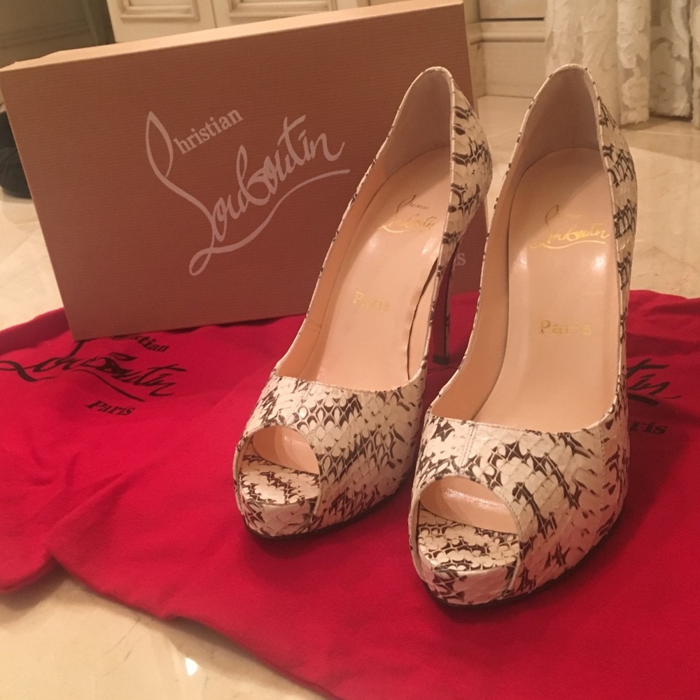 Christian Louboutin open toe pumps