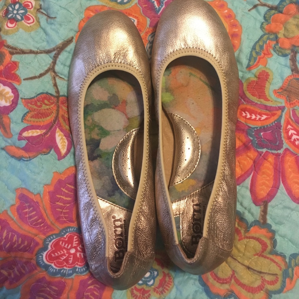 Born Metallic Ballet Flats