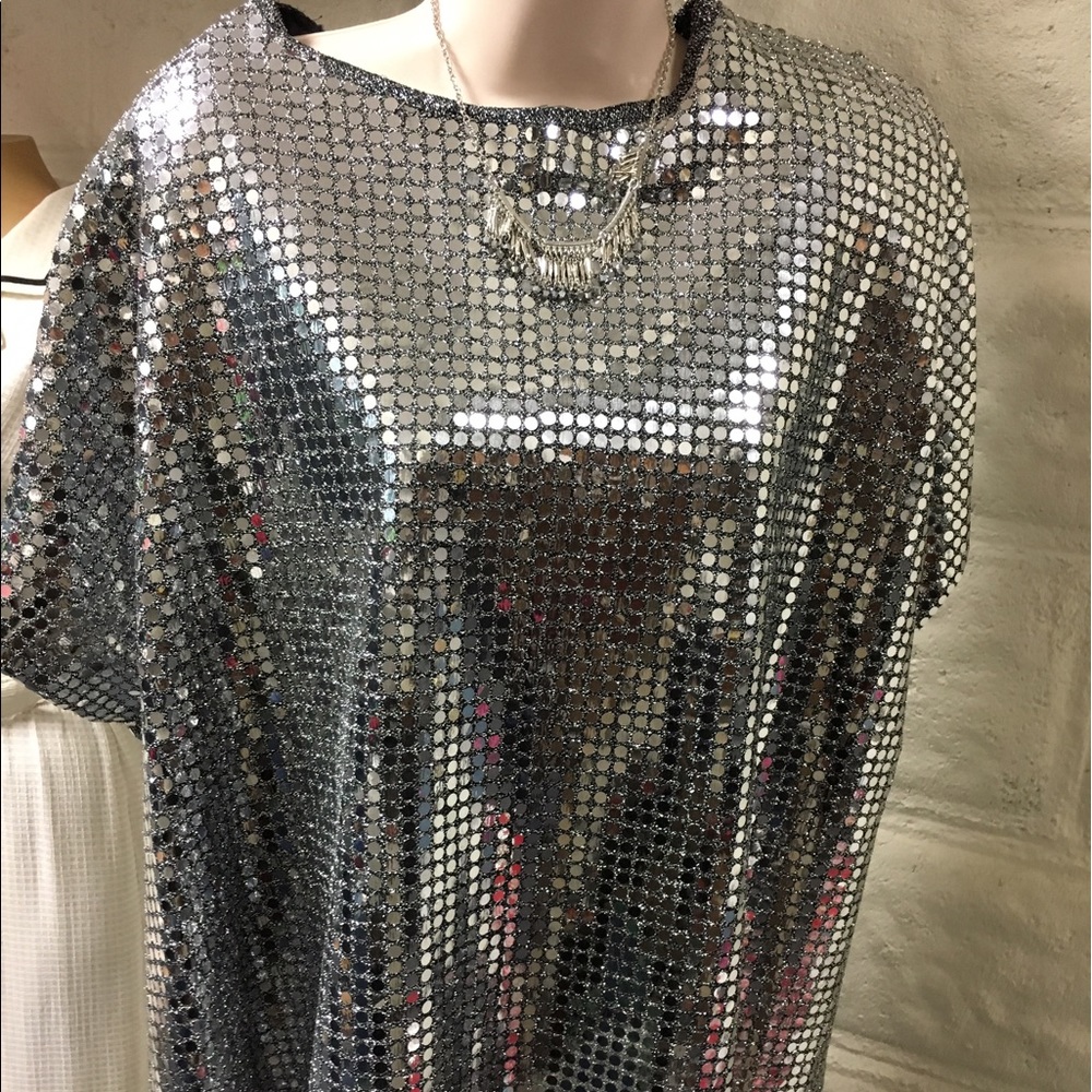 Women's Silver Sequenced Top 💎