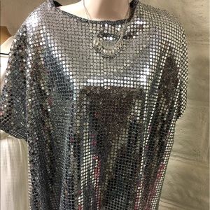 Women's Silver Sequenced Top 💎
