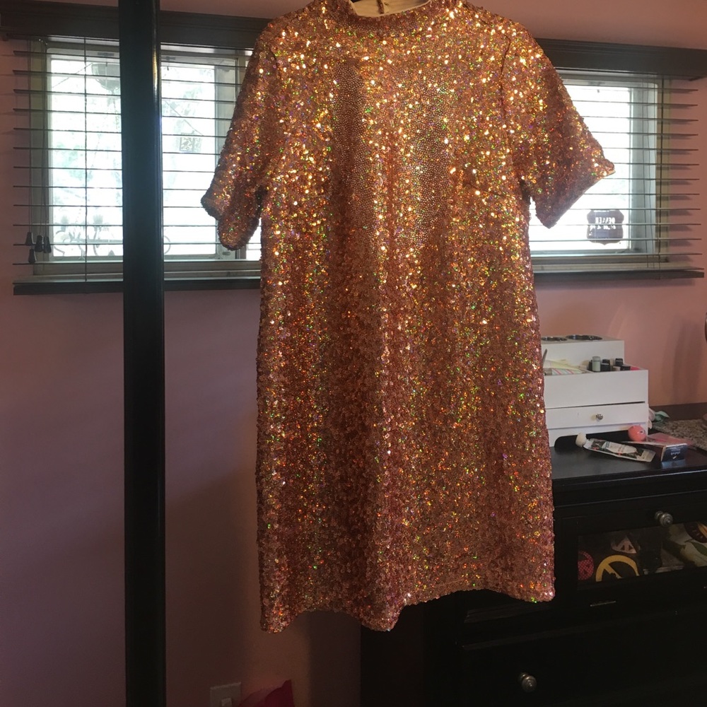H&M Short Sequined Dress