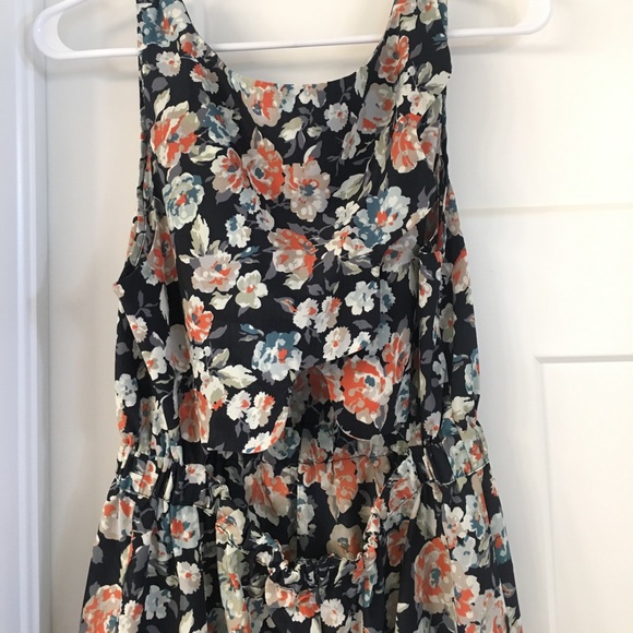 Floral mini-dress, with cut-out back - Picture 4 of 5