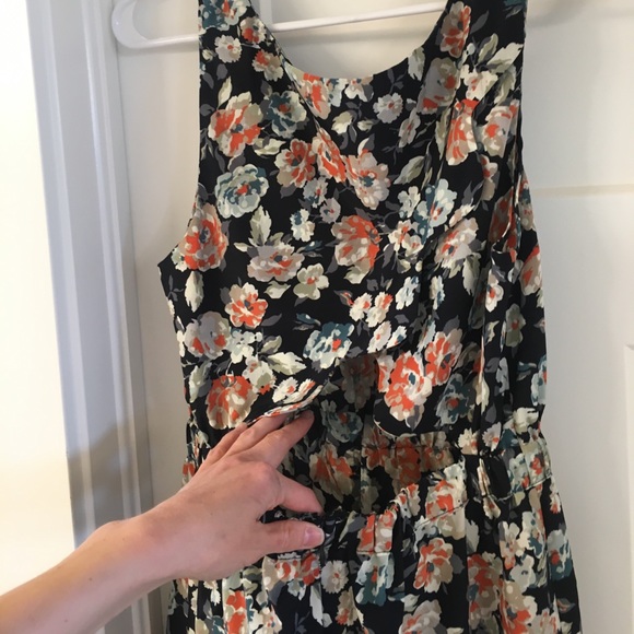 Floral mini-dress, with cut-out back - Picture 5 of 5