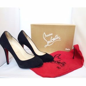 Christian Louboutin Black Suede Pumps sz39 120mm