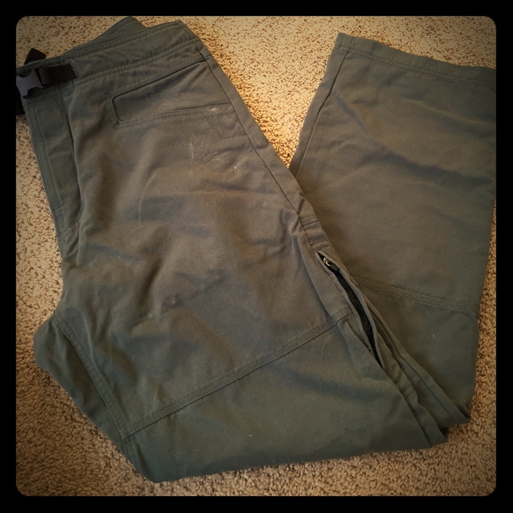 Dark green hiking pants