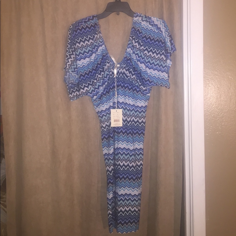 Blue, Black, & White Cristinalove Dress