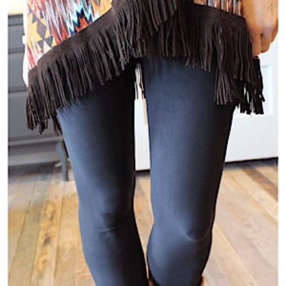 Infinity Raine Black leggings OS.  ed1 - Picture 2 of 2