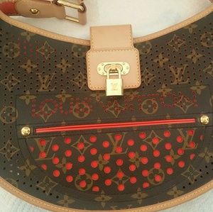 Authentic Louis Vuitton perforated Demi Lune
