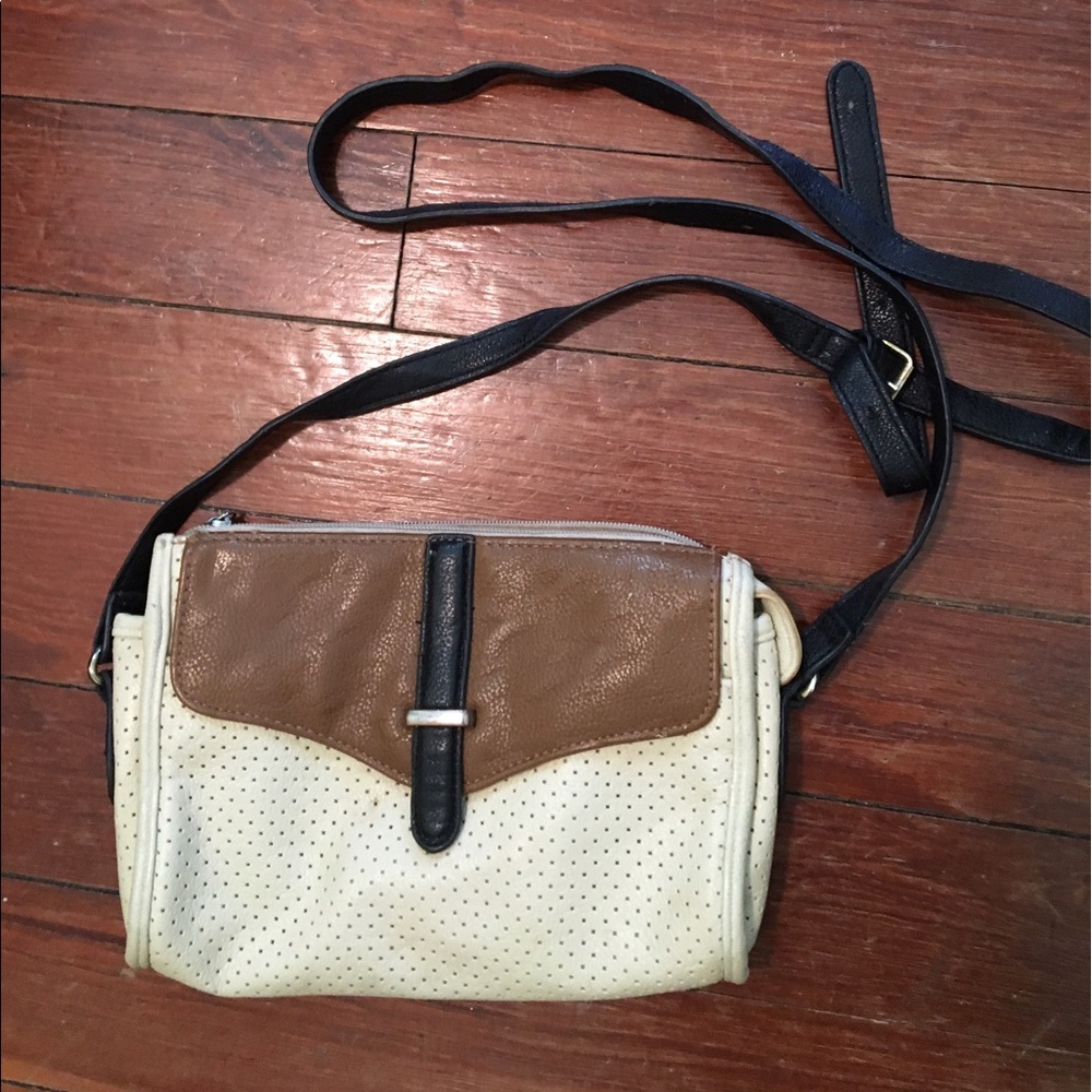 Neutral tones top shop crossbody bag