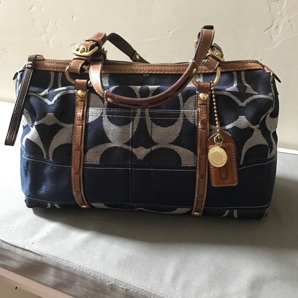 Legacy Stripe Coach Purse