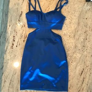 Royal blue cocktail dress