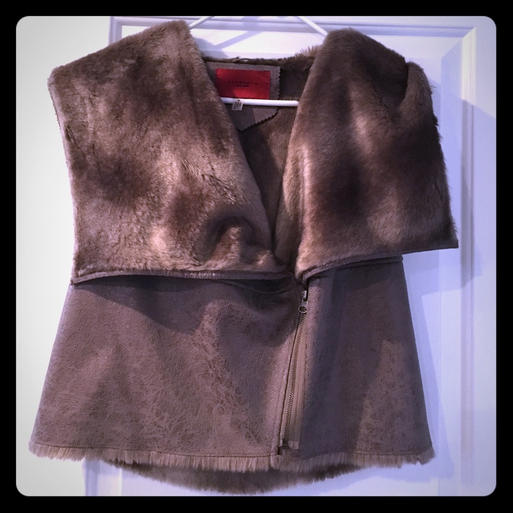 Annabelle faux shearling vest