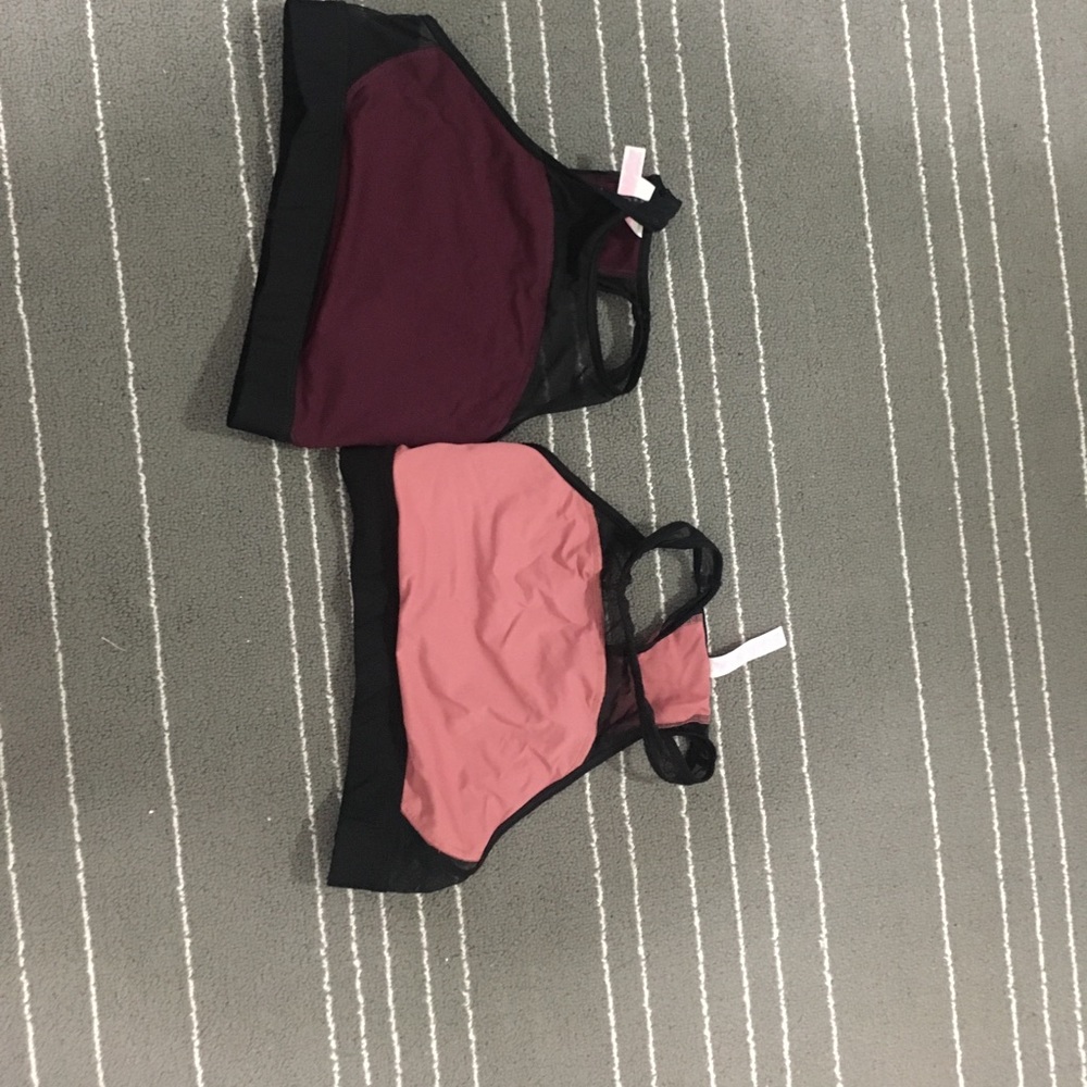 2 sports bras worn once or twice