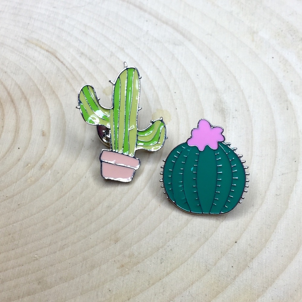 🌵Prickly pair🌵enamel pin set