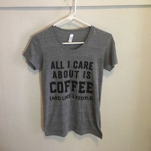 American Apparel size S COFFEE shirt