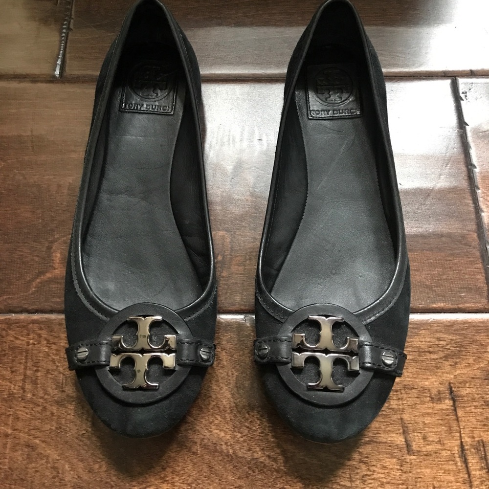 TORY BURCH- Ballerina Flats- Suede. 7.5