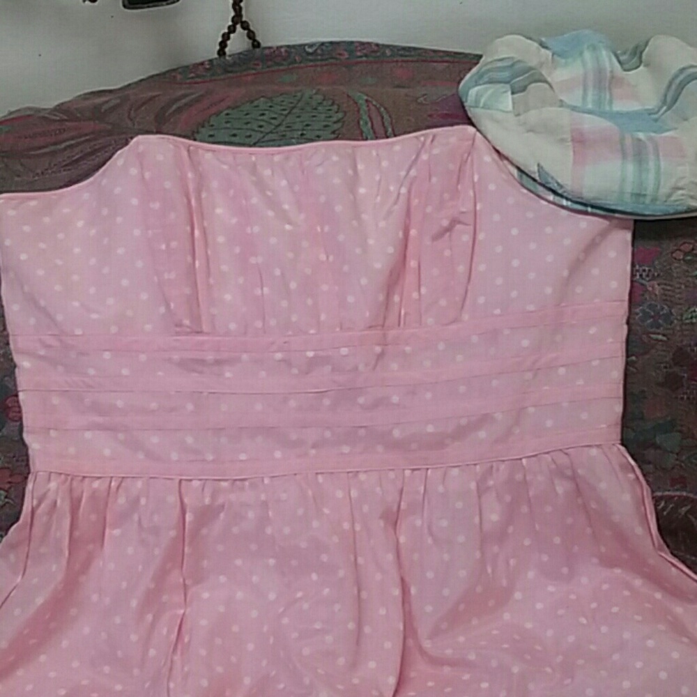 STUNNING Lilly Pulitzer Pink/White Polka Dot Dress