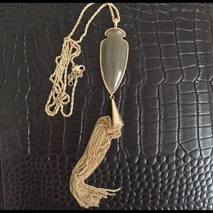 Grey Arrowhead Necklace NWOT