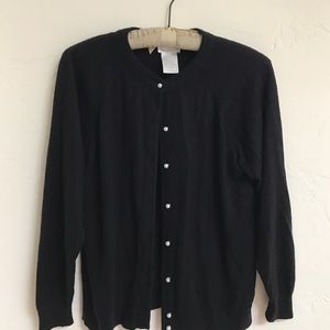 Large Black Cardigan