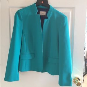 Turquoise blue blazer from Loft