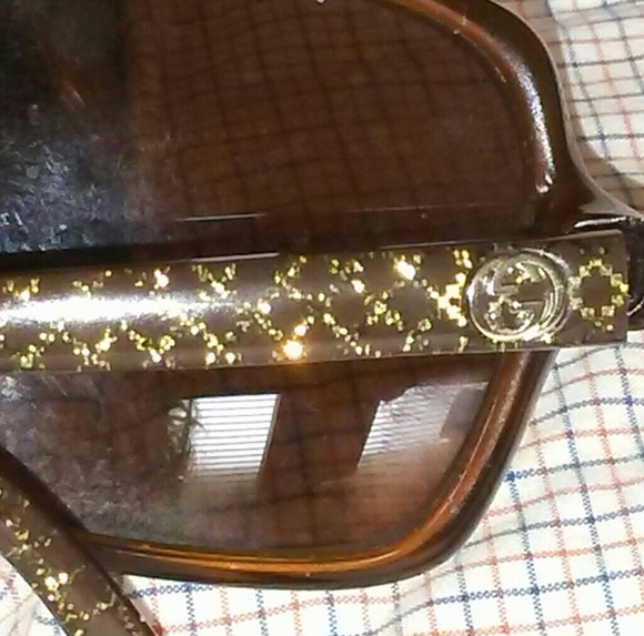 GUCCI Gold Square Sunglasses in Original Case main image 6