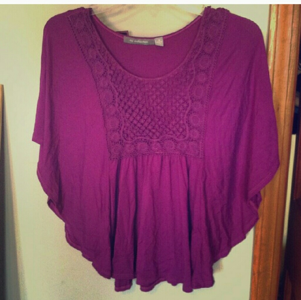 Purple bathing top