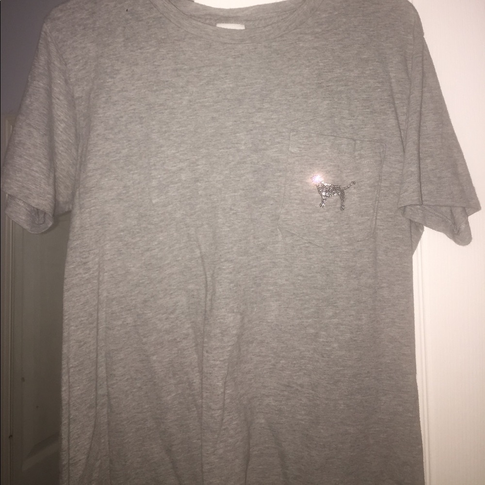 Victoria's Secret Pink - Scoop neck bling tee