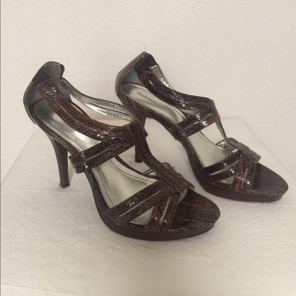 Summer Faux Snakeskin Heels