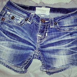 Big star cut off jean shorts