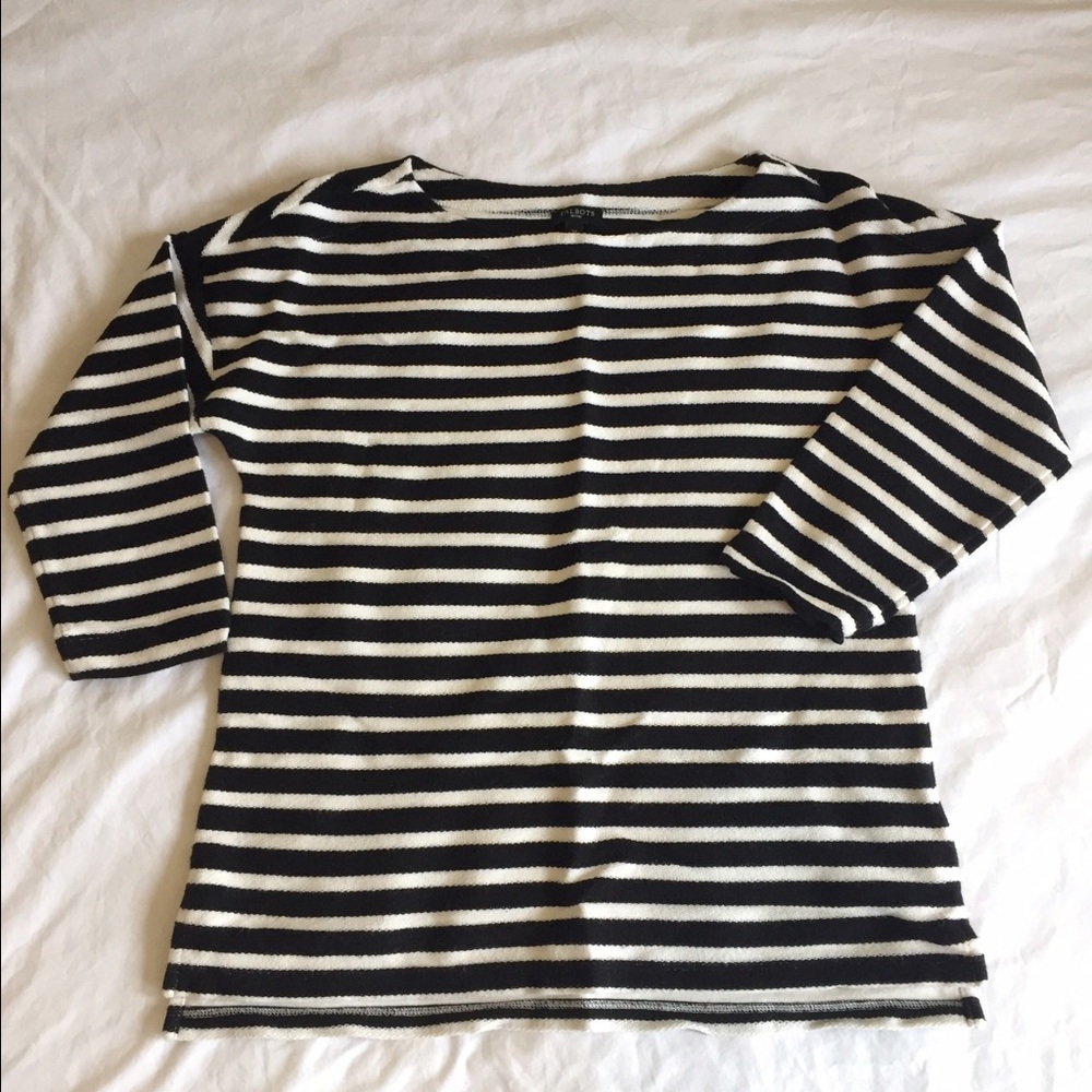 SOLD Talbots Striped 3/4 Sleeve