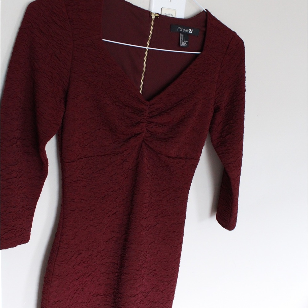 Maroon dress from forever 21