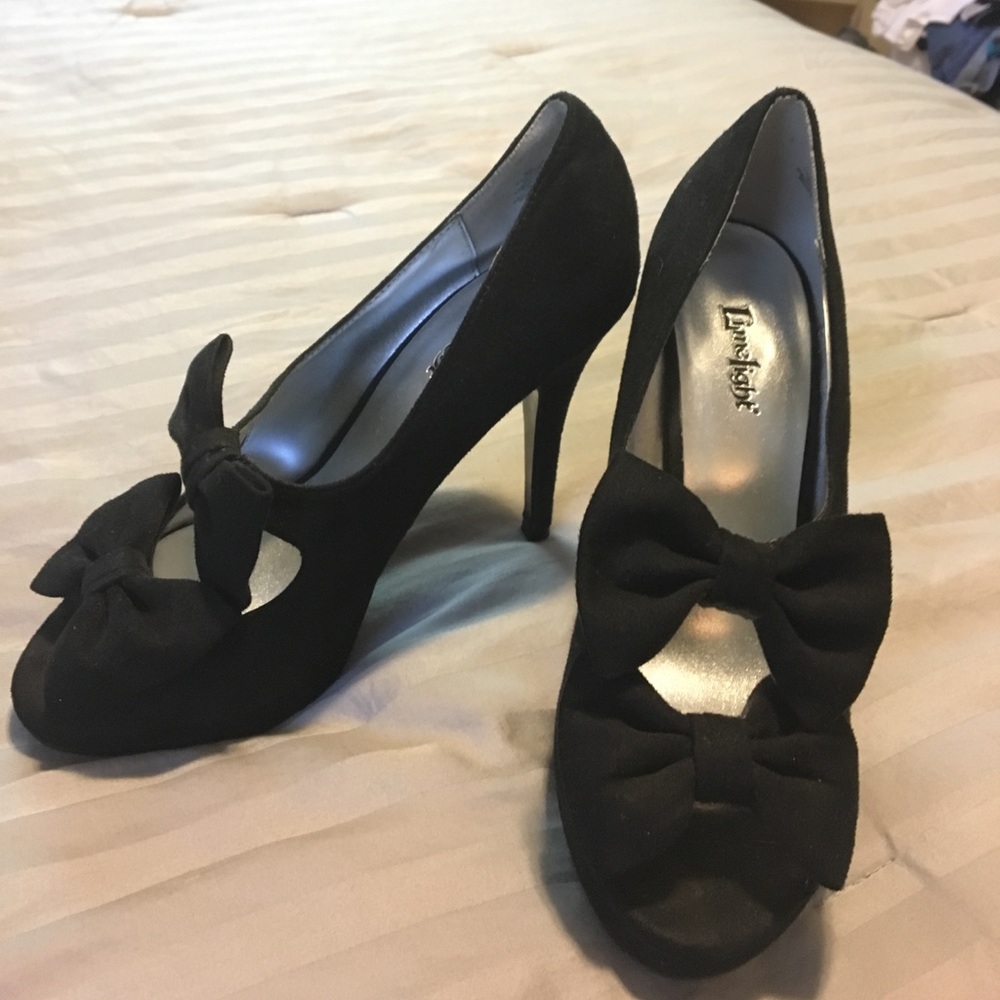 Black suede Limelight heels