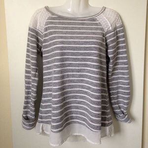 Maison Jules blue/white striped sweater
