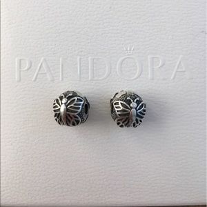 Discontinued Pandora Lacewing butterfly clips