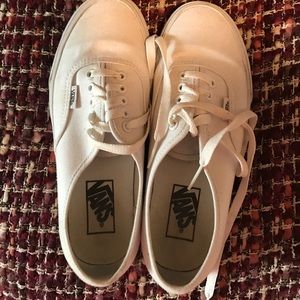 White Authentic Vans