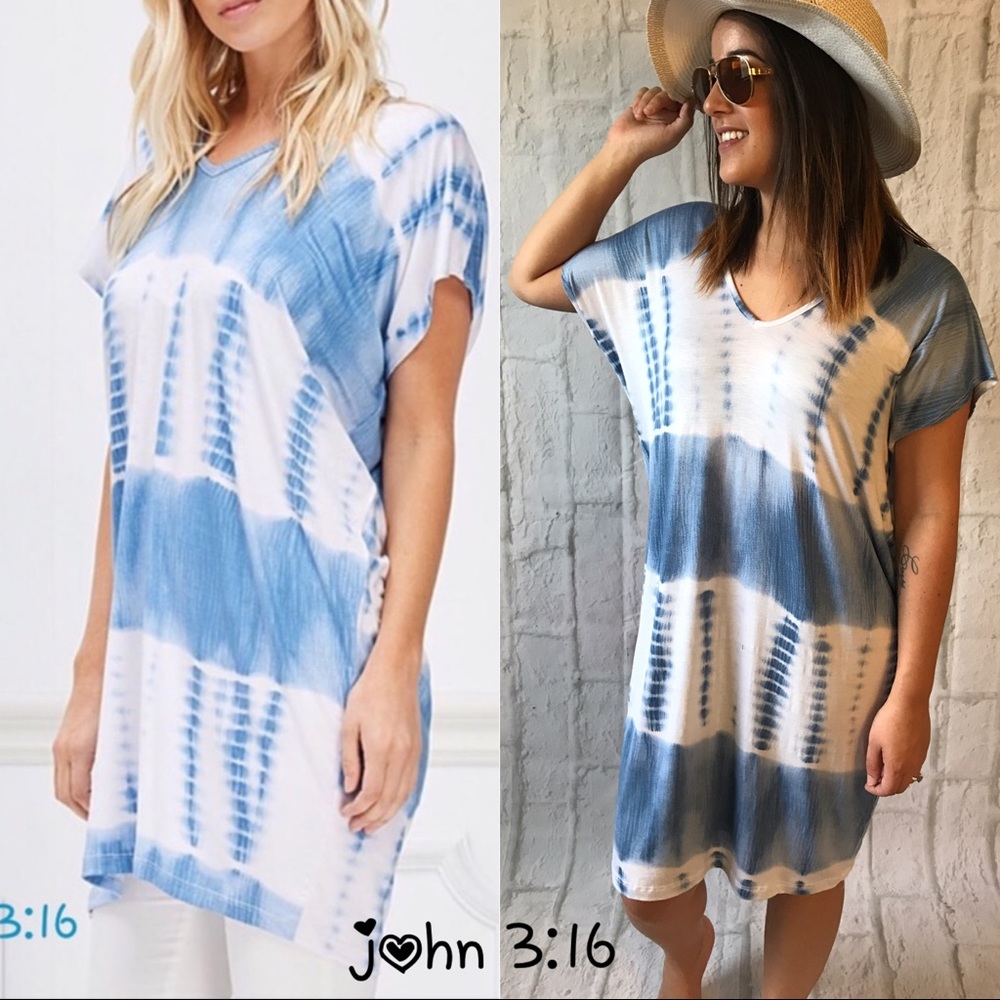 Tie dye summer tunics/coverups