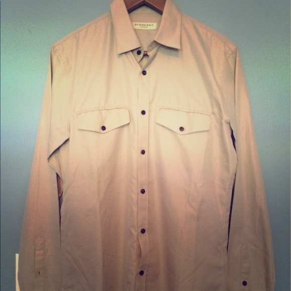 Men's Burberry London Button Up - Picture 1 of 6