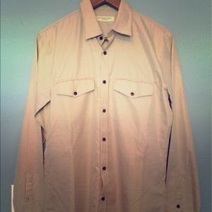 Men's Burberry London Button Up