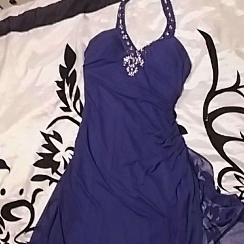 Long purple prom dress