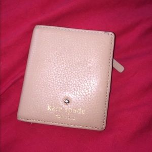 Tan fold wallet from Kate Spade