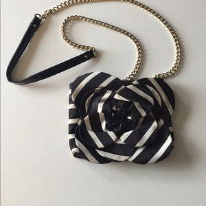 Striped flower Kate spade purse