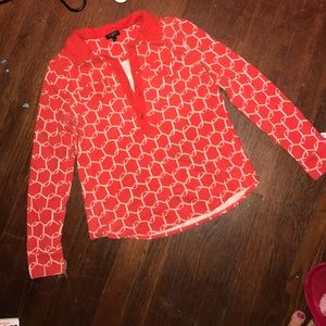 Red orange Talbots top