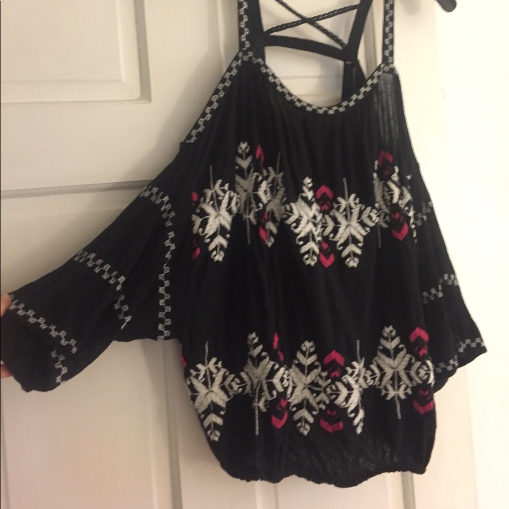 off the shoulder boho top