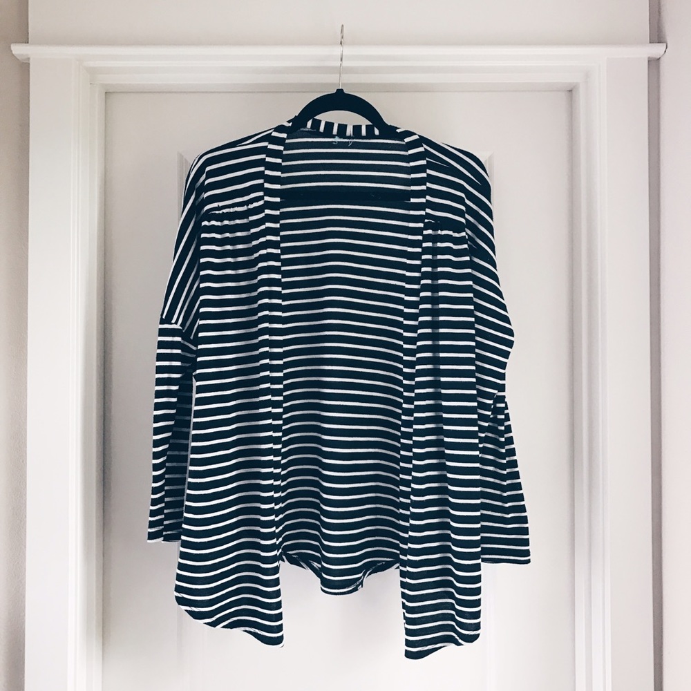 Black & White striped Cardigan