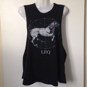 Zodiac LEO muscle tee