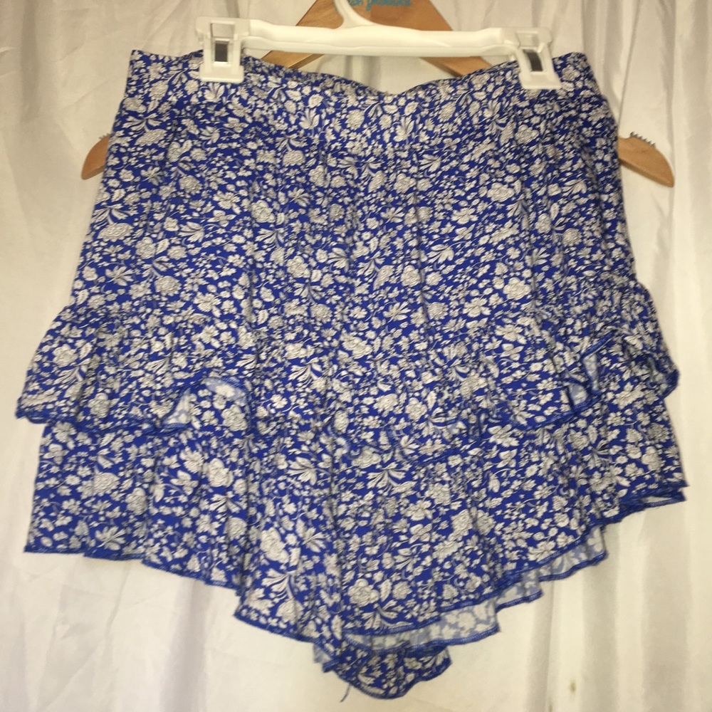 High waisted floral shorts