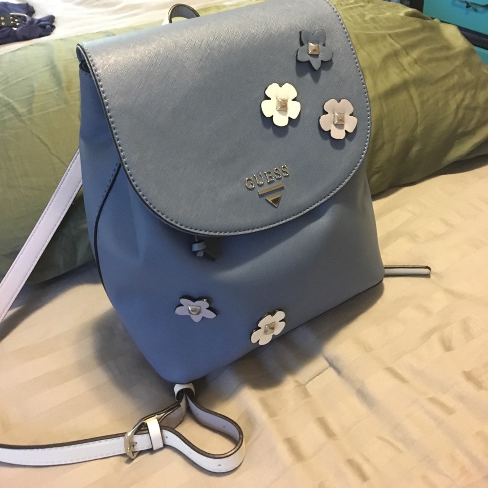Light blue Guess backpack